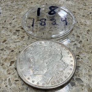#18 - 1889 Morgan-Style Silver Coin Replica - Silver Finish